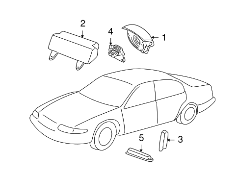 Electrical/Air Bag Components for 2001 Ford Focus #1