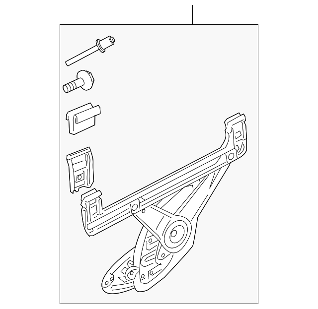 31253515 Деталь WINDOW REGULATOR, LEFT