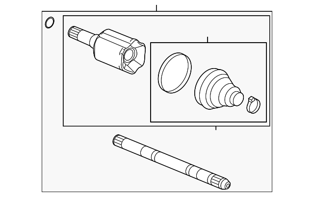 13296358 Деталь INNER JOINT ASSY, RIGHT