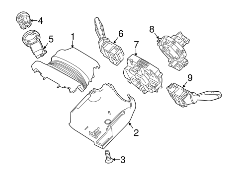Steering/Shroud, Switches & Levers for 2017 Ford Fiesta #1