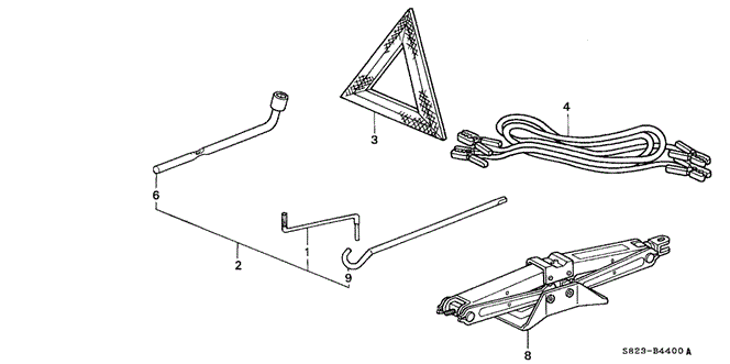 INTERIOR / BUMPER/TOOLS - JACK for 2001 Honda ACCORD COUPE #1