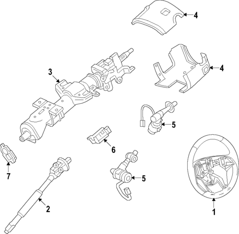 Steering Column for 2018 Cadillac Escalade ESV #0