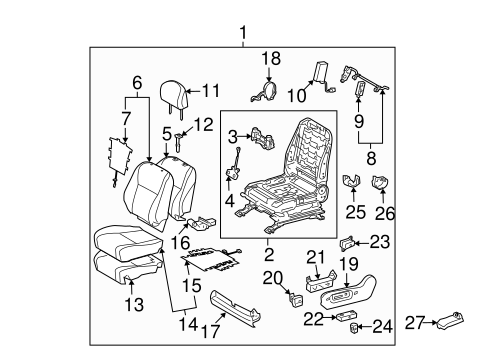 ELECTRICAL/POWER SEATS for 2008 Toyota Highlander #2