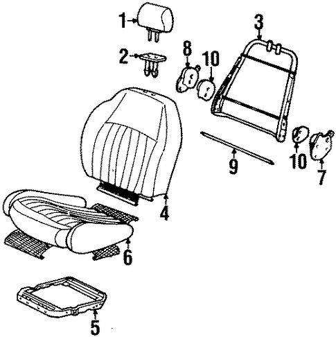 SL1 FRONT SEAT COMPONENTS