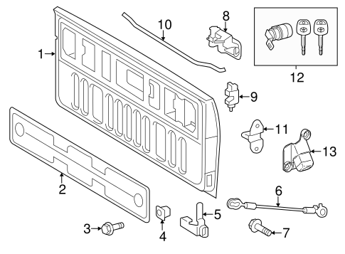 BODY/TAIL GATE for 2015 Toyota Tundra #3