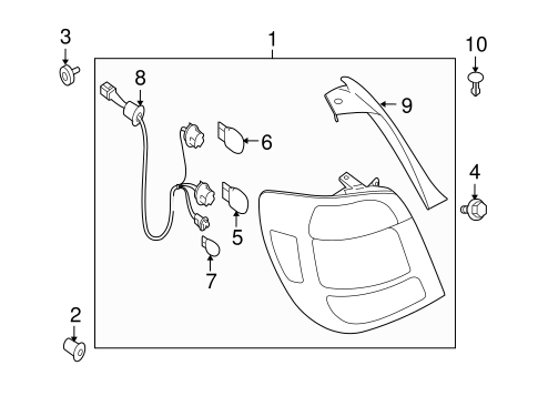 9-2X BULBS - CHASSIS 2