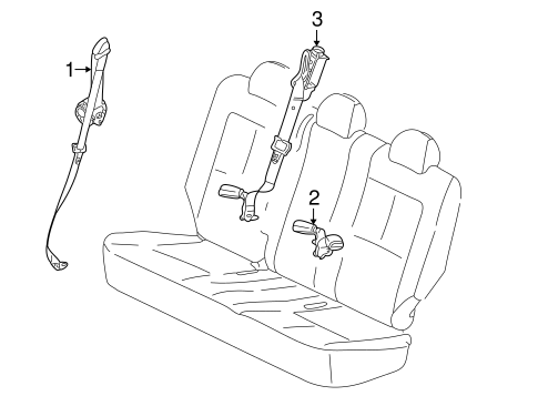 Vue REAR SEAT BELTS