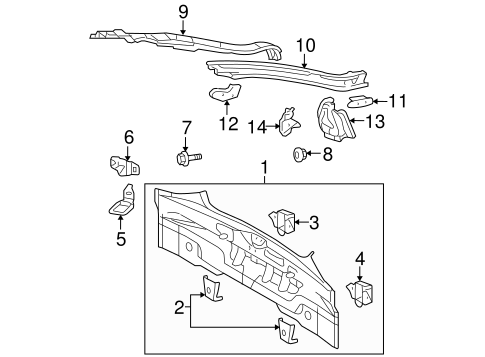 BODY/REAR BODY for 2008 Scion tC #1