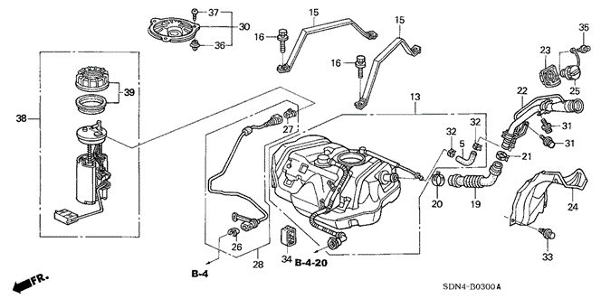 ELECTRICAL / EXHAUST / HEATER / FUEL/FUEL TANK (1) for 2006 Honda ACCORD COUPE #1
