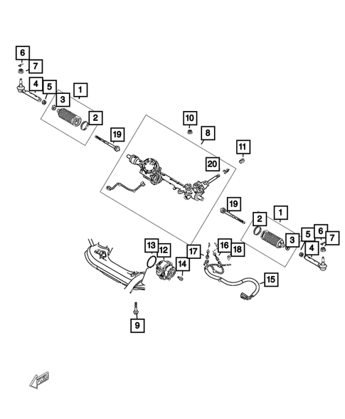 Steering Gear for 2019 Fiat 124 Spider #0