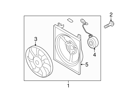 Condenser Fan for 2007 Kia Spectra #0