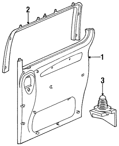 Windstar INTERIOR TRIM - SIDE DOOR