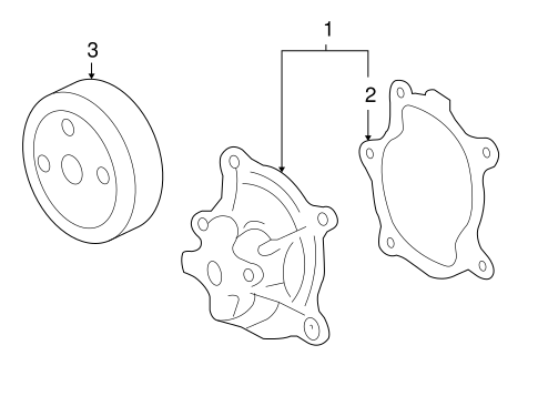 COOLING SYSTEM/WATER PUMP for 2010 Chevrolet Impala #2