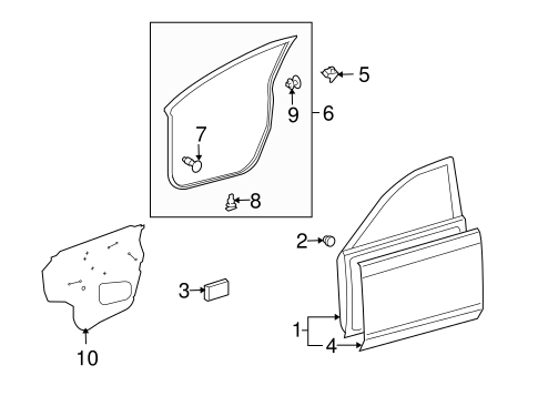 BODY/DOOR & COMPONENTS for 2013 Toyota Matrix #1
