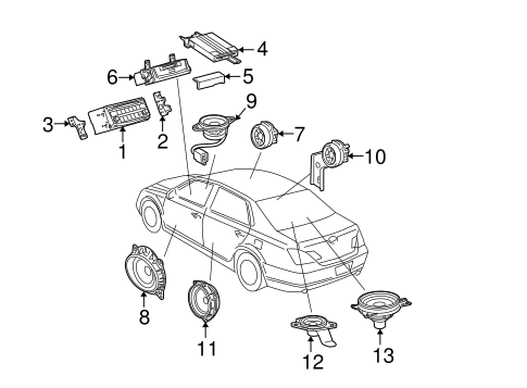 BODY/SOUND SYSTEM for 2008 Toyota Avalon #1