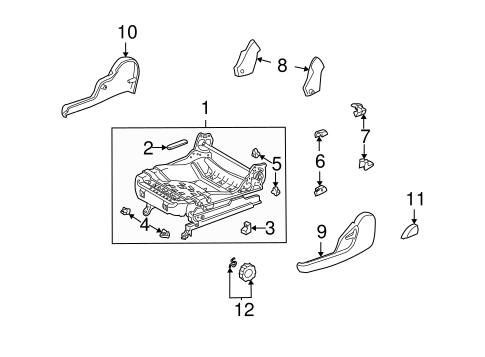 BODY/TRACKS & COMPONENTS for 2004 Toyota Matrix #2