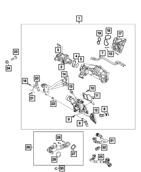 EGR System for 2015 Jeep Renegade #0