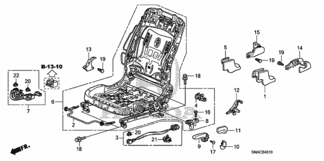 Front Seat Components (L.) for 2011 Honda Civic #0