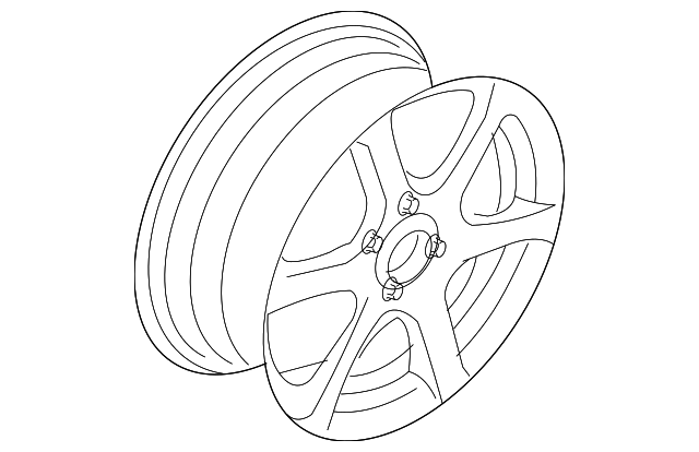2M5Z1007AA Деталь WHEEL, ALLOY
