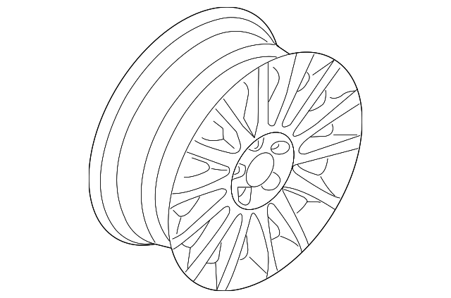 3M5Z1007AB Деталь WHEEL, ALLOY