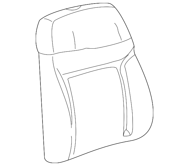 XR3Z6364810BA Деталь SEAT BACK PAD, RIGHT