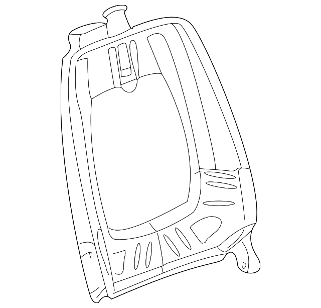 YR3Z7661019AA Деталь SEAT BACK FRAME, LEFT