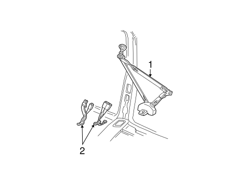 K3500 Pickup FRONT SEAT BELTS 2