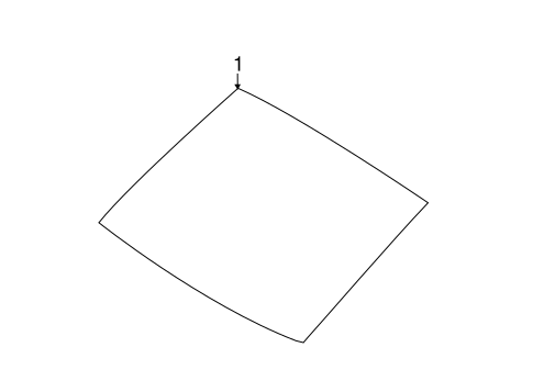 Fiesta BACK GLASS