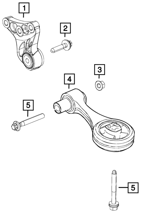 Engine Mounting for 2016 Fiat 500X #2