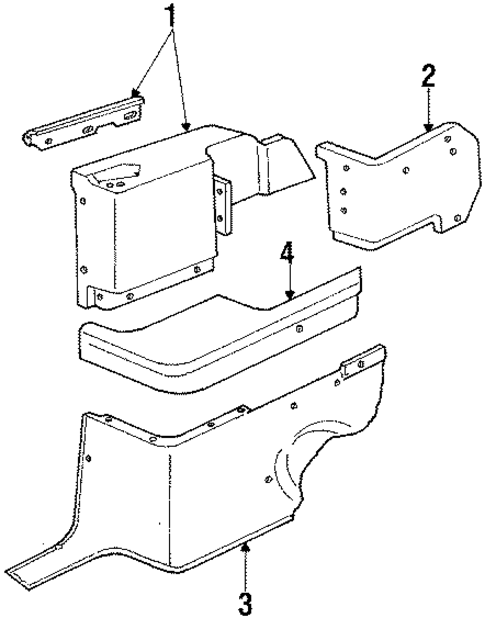 Mustang QUARTER PANEL TRIM