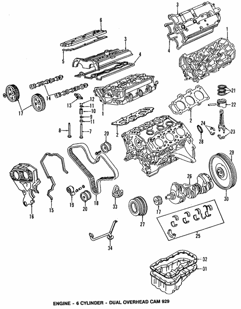 Engine for 1992 Mazda 929 #1