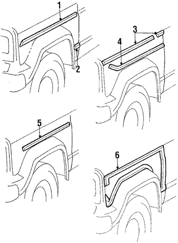 Grand Wagoneer EXTERIOR TRIM - FENDER