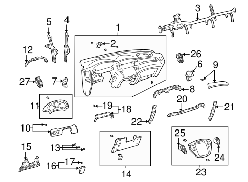 BODY/INSTRUMENT PANEL for 2003 Toyota Highlander #1