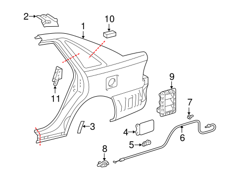 BODY/TRUNK for 2003 Toyota Avalon #2
