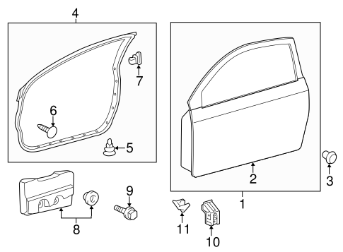 BODY/DOOR & COMPONENTS for 2016 Scion tC #1