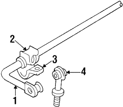 Stabilizer Bar & Components for 1996 Ford Contour #0
