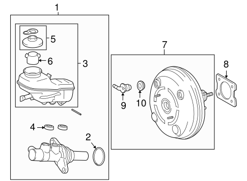 BODY/MASTER CYLINDER - COMPONENTS ON DASH PANEL for 2009 Toyota Corolla #1