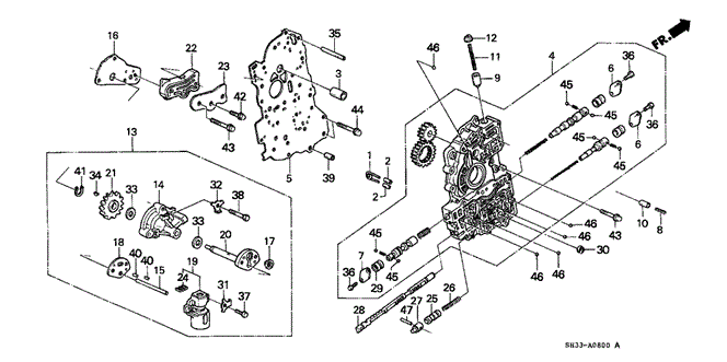 TRANSMISSION - AUTOMATIC/AT MAIN VALVE BODY for 1991 Honda CIVIC HATCHBACK #1