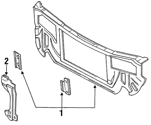 Tracer RADIATOR SUPPORT