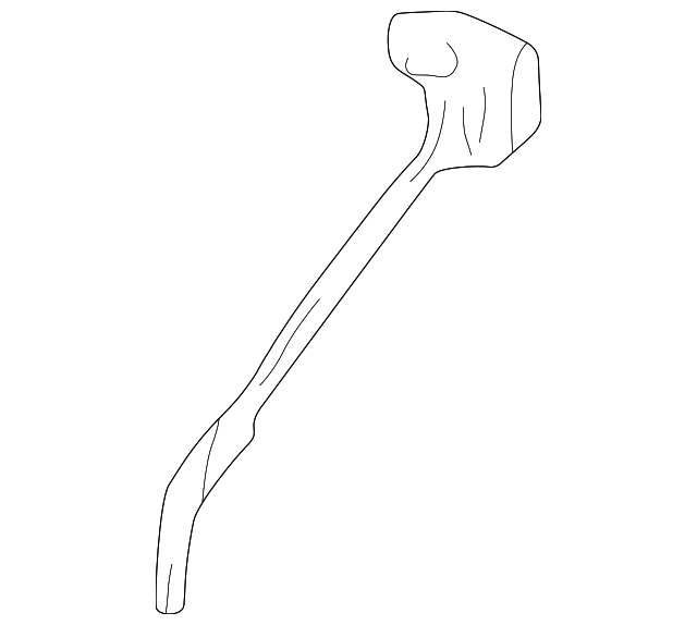 YF1Z5402508AA Деталь UPPER PILLAR, RIGHT