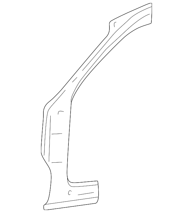 YF1Z7402500AA Деталь HINGE PILLAR, RIGHT