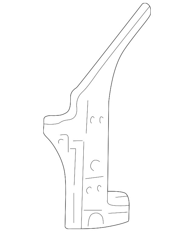 YF1Z-54025A00-CA Деталь LOWER PILLAR, RIGHT