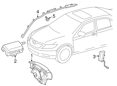 ELECTRICAL/AIR BAG COMPONENTS for 2009 Toyota Corolla #1