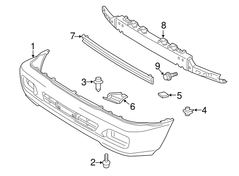 BODY/BUMPER & COMPONENTS - FRONT for 2005 Toyota Land Cruiser #1