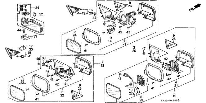 INTERIOR / BUMPER/MIRROR for 1996 Honda ACCORD COUPE #1