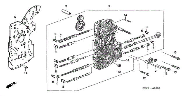 TRANSMISSION - AUTOMATIC/AT MAIN VALVE BODY (V6) for 2003 Honda ACCORD SEDAN #1