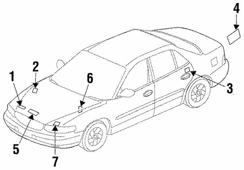 Labels for 1998 Oldsmobile Intrigue #0