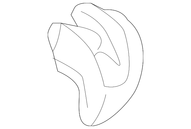 DT1Z-9960262-A Деталь HEIGHT ADJUSTER COVER, LEFT