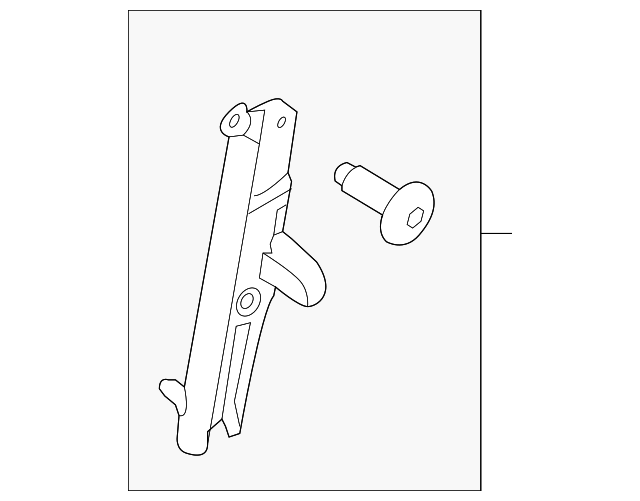 BK2Z-61602B82-C Деталь HEIGHT ADJUSTER, LEFT