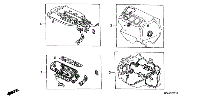 ENGINE/GASKET KIT (V6) for 2002 Honda ACCORD SEDAN #1